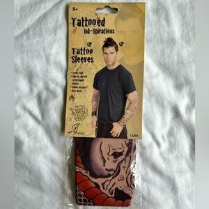 Tattoo Sleeve Arm Socks Ink-spirations Halloween Costume Skull Snake NWT